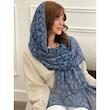 شال حریر مجلسی طرح گل دوردانتل کد 4250