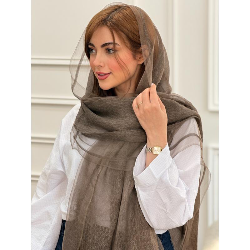 شال مجلسی ابریشم بیسکوز کد 4524