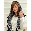 روسری نخ اسکالر طرح Guess کد 4530