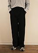 straight leg cotton trousers