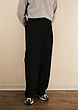 straight leg cotton trousers