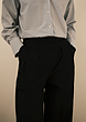 straight leg cotton trousers