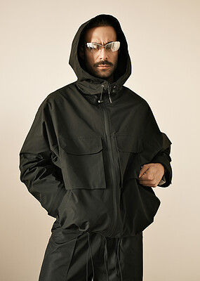 hooded winter jacket