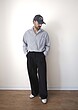 straight leg cotton trousers