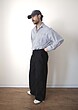 straight leg cotton trousers