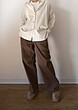 straight leg cotton trousers