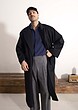 masculine wool blend coat