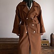 camel double breasted overcoat