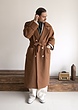 camel double breasted overcoat