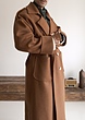 camel double breasted overcoat