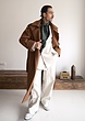 camel double breasted overcoat