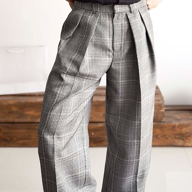 straight leg classic pants