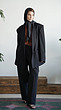 masculine black cotton coat