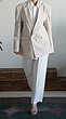 masculine creamy cotton coat