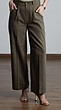 dark green straight leg trousers