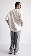 white boxy-fit sweatshirt