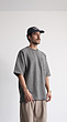 grey single pocket t-shirt