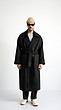 black longline overcoat