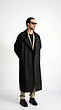 black longline overcoat