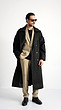 black longline overcoat