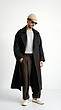 black longline overcoat