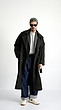 black longline overcoat