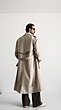 creamy classic trench coat