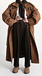 brown wool pleated pants