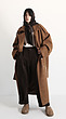 brown wool pleated pants