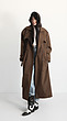 brown classic trench coat