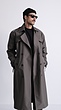 dark grey classic trenchcoat