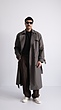 dark grey classic trenchcoat