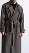 dark grey classic trenchcoat