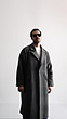 gray wool overcoat