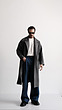 gray wool overcoat