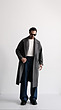 gray wool overcoat