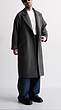 gray wool overcoat