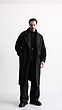 dark gray wool overcoat