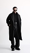 dark gray wool overcoat