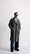 gray wool overcoat