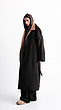 black longline overcoat