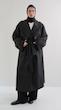 double breasted black trenchcoat