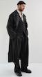 double breasted black trenchcoat