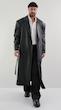 leather long overcoat