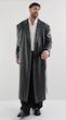 leather long overcoat