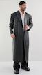 leather long overcoat