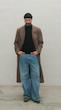 brown long overcoat