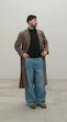 brown long overcoat