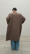 brown long overcoat