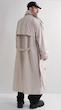 high collar sand trenchcoat